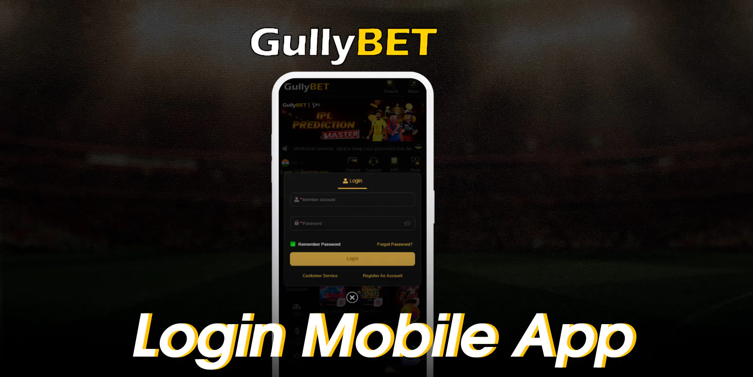 Secure and easy Gullybet login with the mobile app